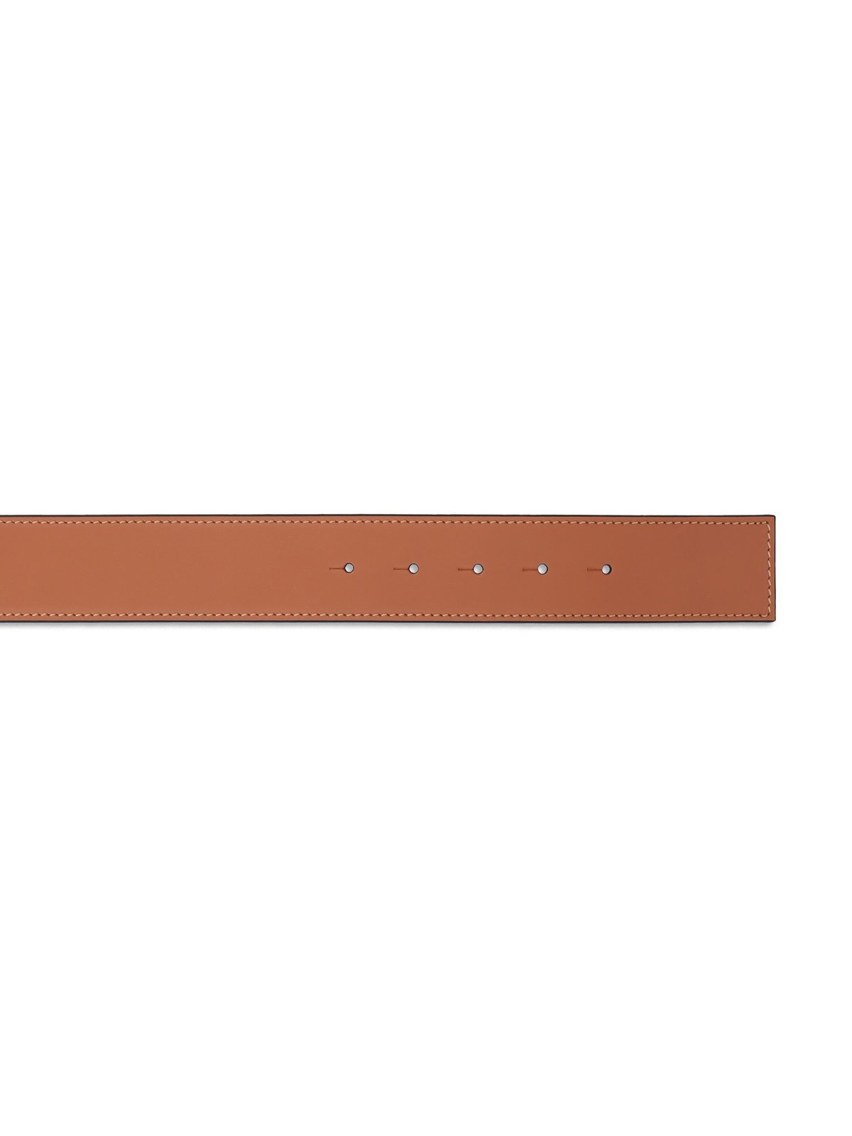 Loewe 3cm Reversible Leather Belt In Brown