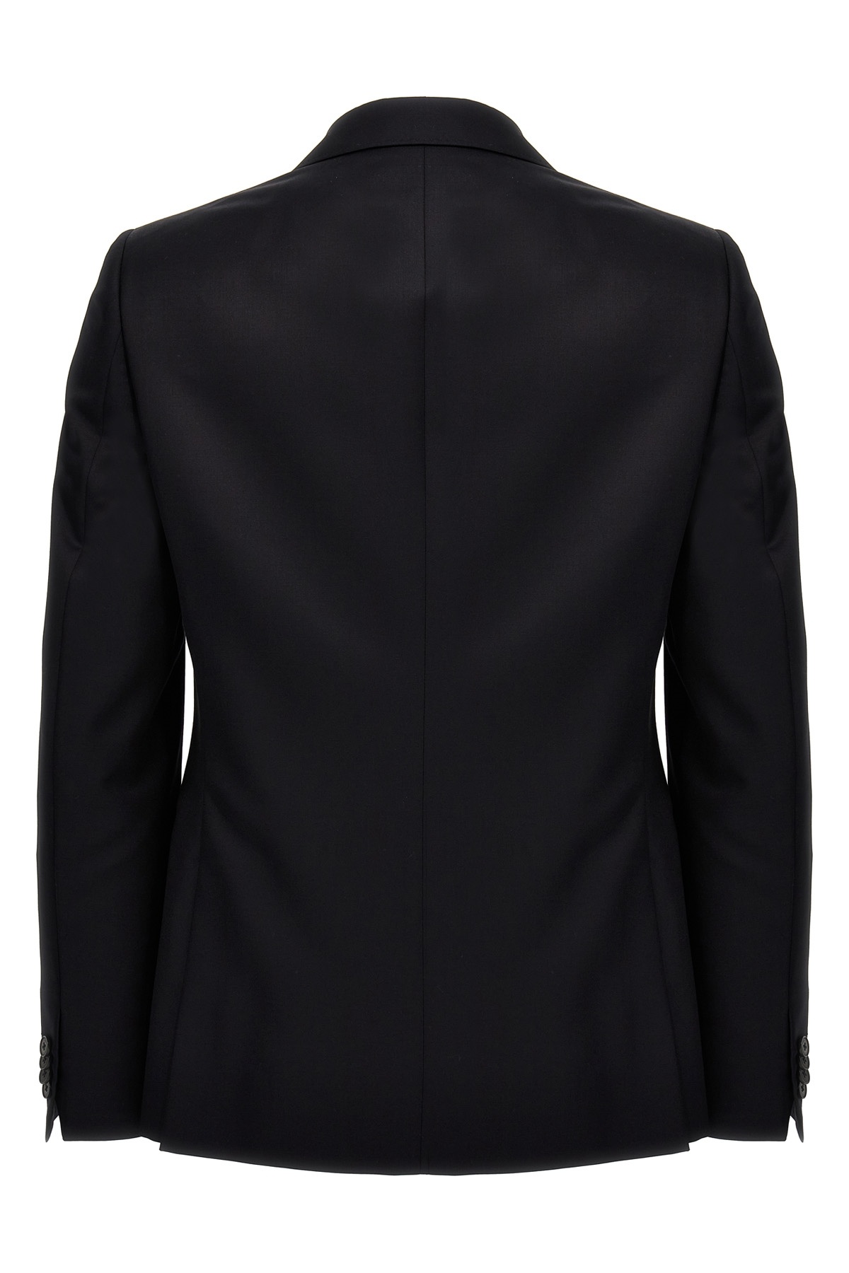 Zegna Long-sleeved Lapel Suit In Black