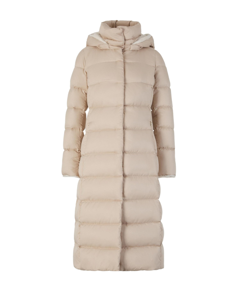 Herno Long-sleeved Down Jacket In Nude