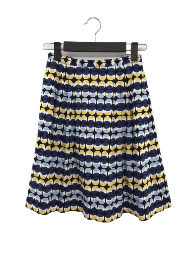 Max Mara Pleated Skirt In Multicolor