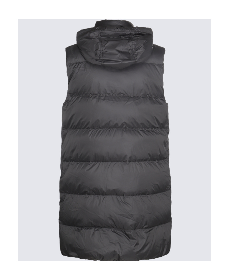 Brunello Cucinelli Drawstring Quilted Padded Gilet In Black