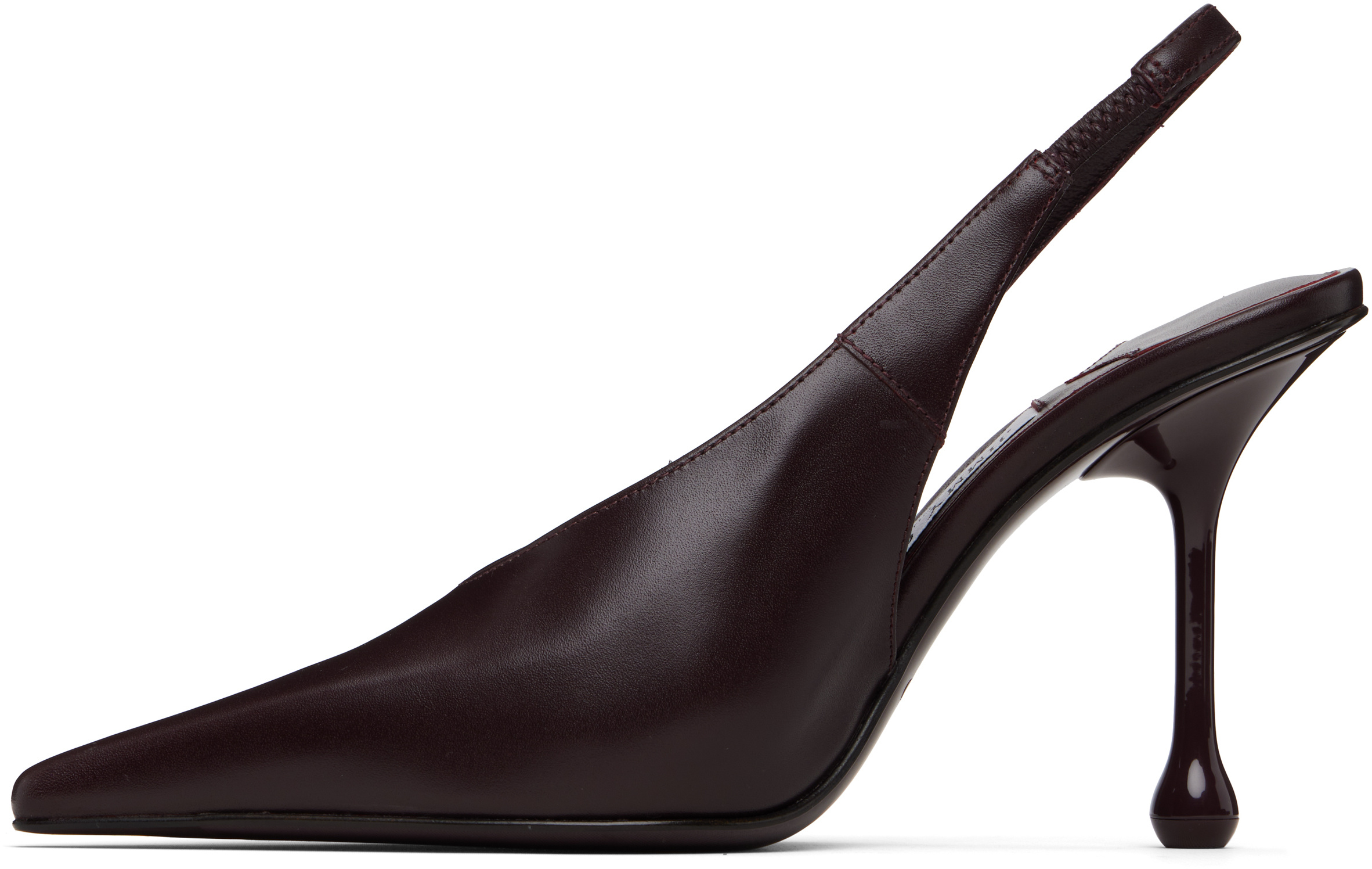 Jimmy Choo Isa 95 High Heels In Burgundy