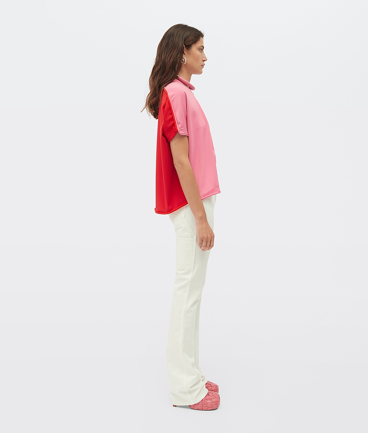 Bottega Veneta High-rise Flared Jeans In White