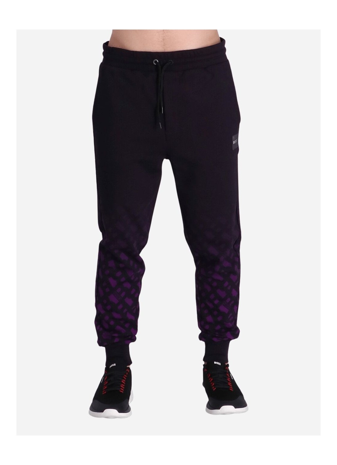Hugo Boss X Khaby Logo-patch Track Pants In Black