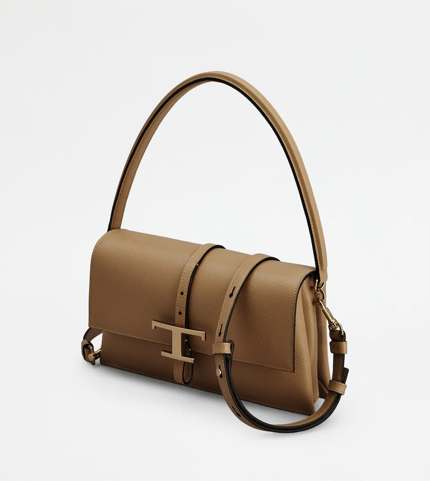 Tod's Mini T-buckle Flap Bag In Brown
