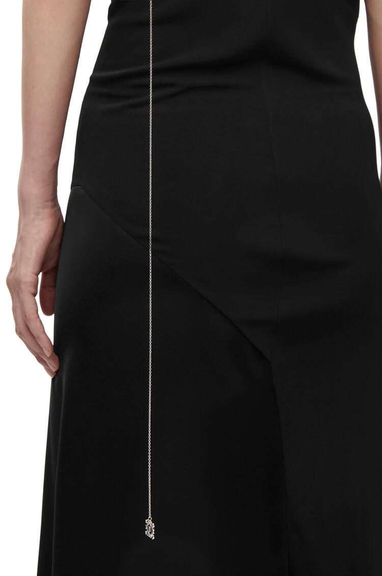 Loewe Asymmetrical Pendant Dress In Black