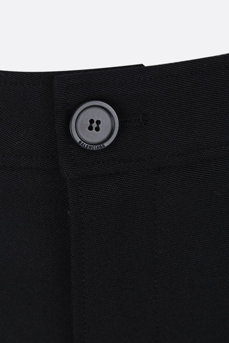 Balenciaga Asymmetric-hem Pencil Skirt In Black