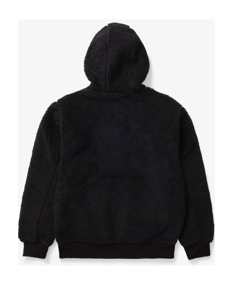 Carhartt Wip Active Liner Fleece Drawstring Hooded Jacket In Black