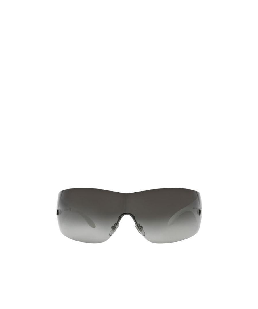 Versace Shield Frame Sunglasses In Black