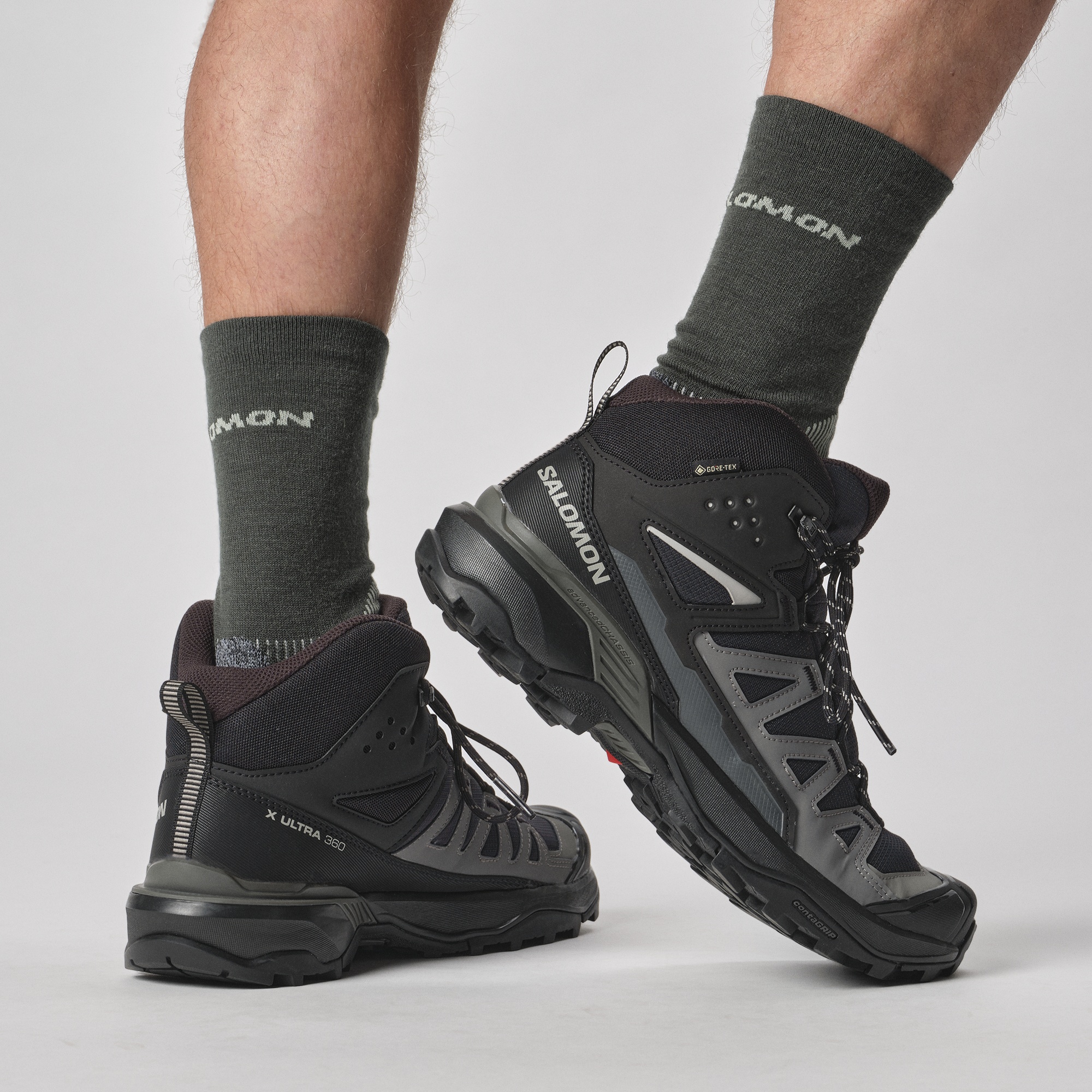 Salomon Low Top Sneakers Pull Tab In Black
