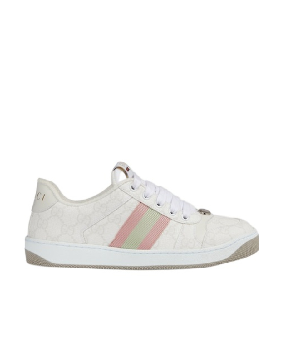 Gucci 30mm Screener Canvas Trainer Sneakers In White