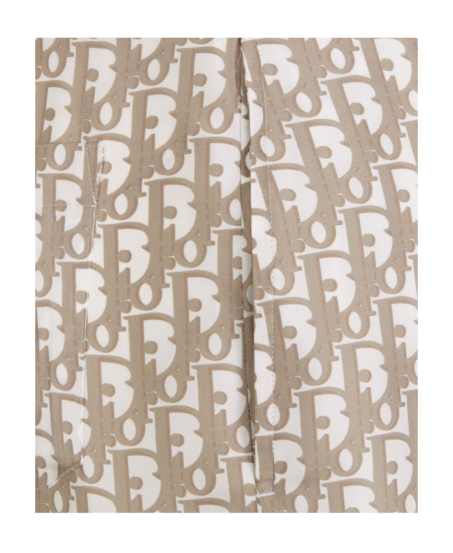 Dior Oblique Bermuda Shorts In Nude