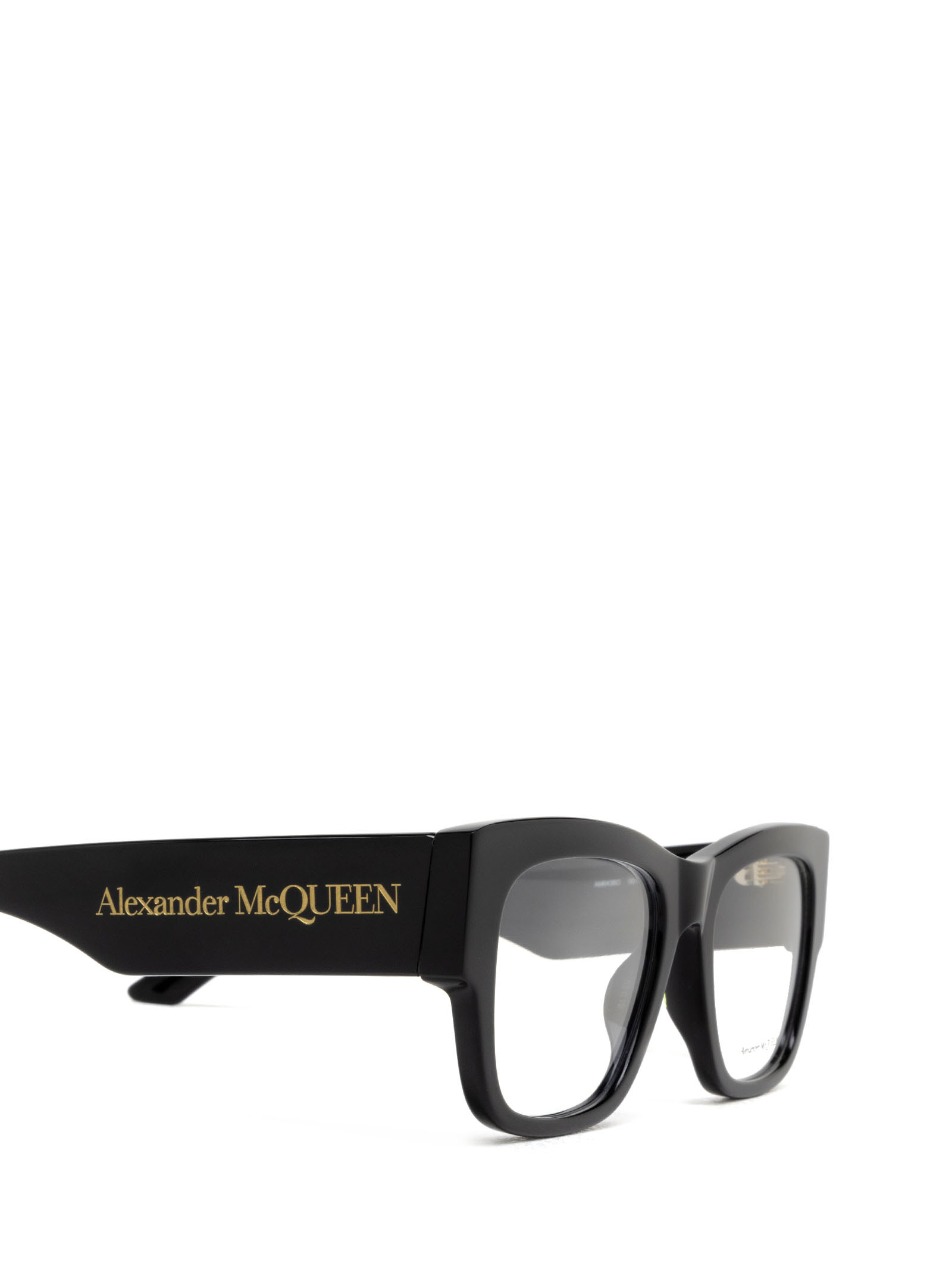 Alexander Mcqueen Eyewear Square Frame Glasses In Black