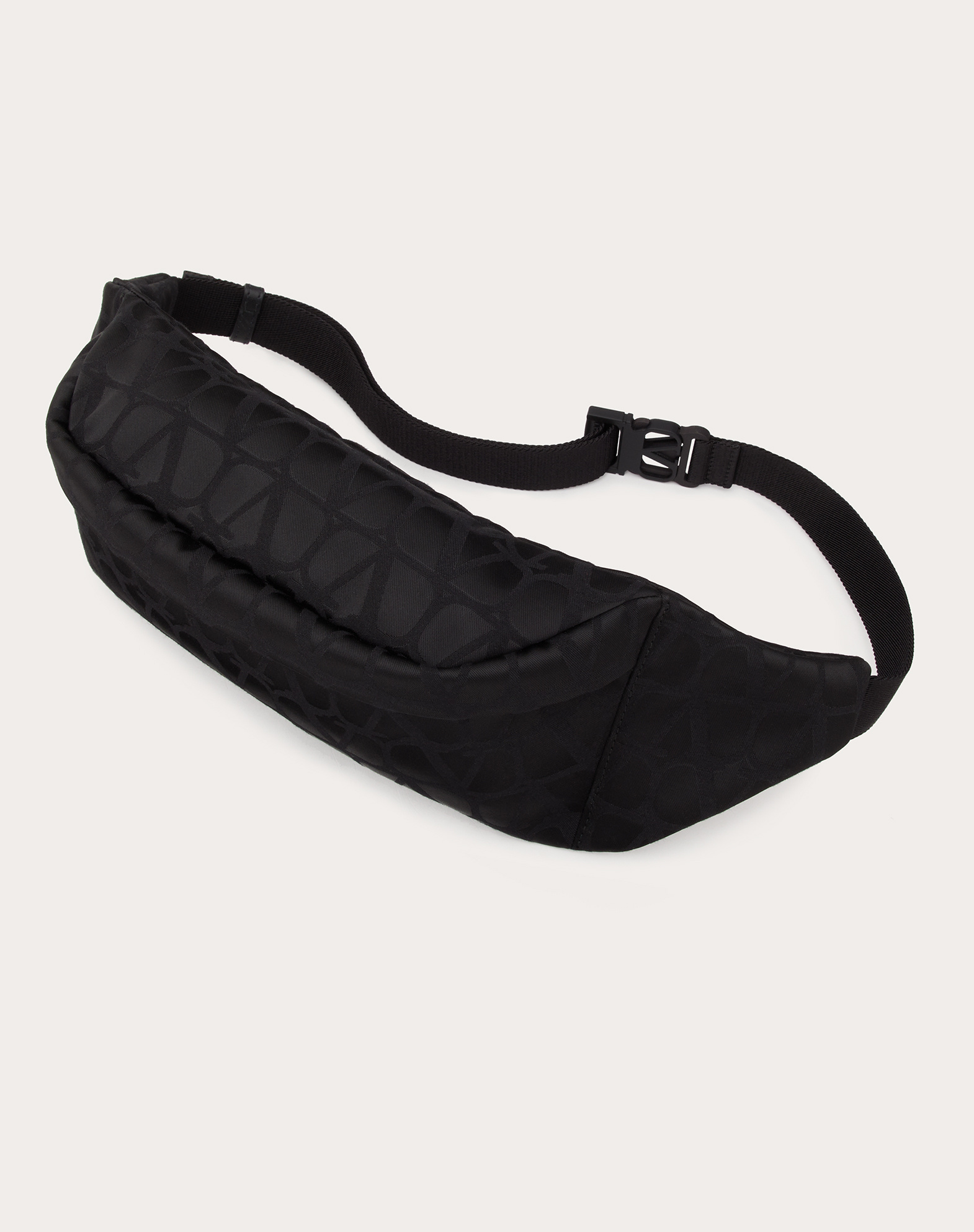 Valentino Monogram-pattern Belt Bag In Black