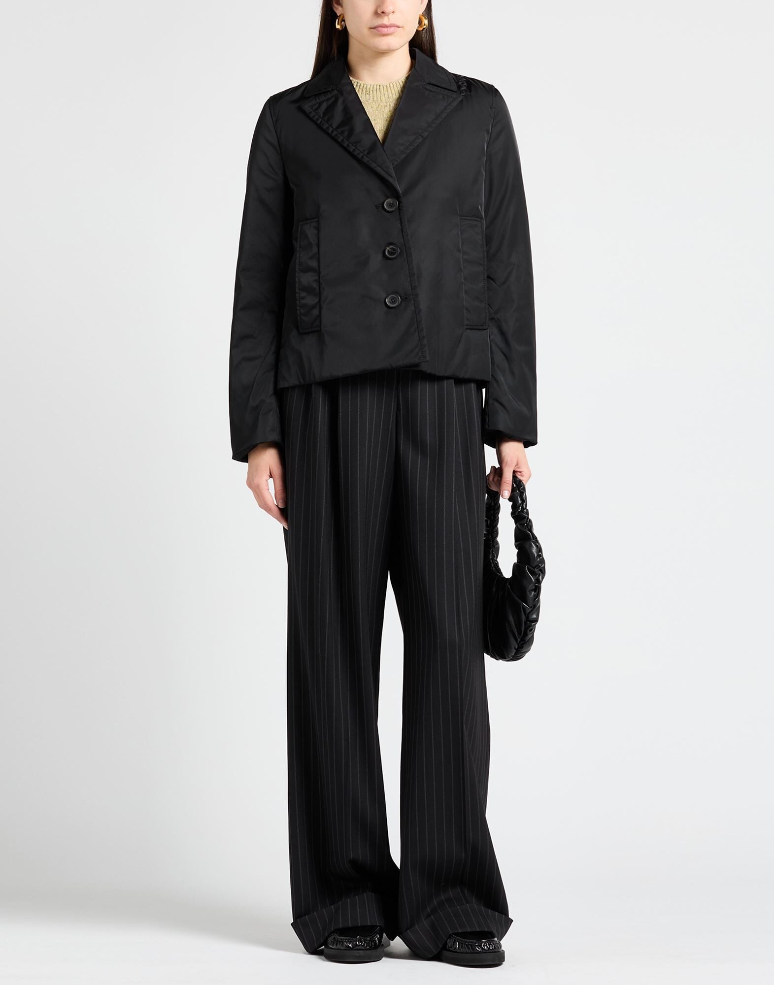 Marni Solid Color Long-sleeve Coat In Black