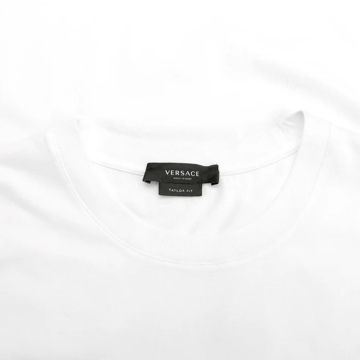 Versace Logo Printed T-shirt In White