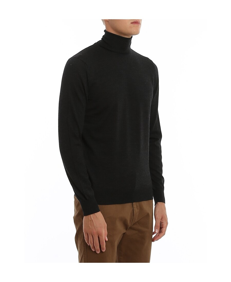 Drumohr Merino Wool Turtleneck In Black
