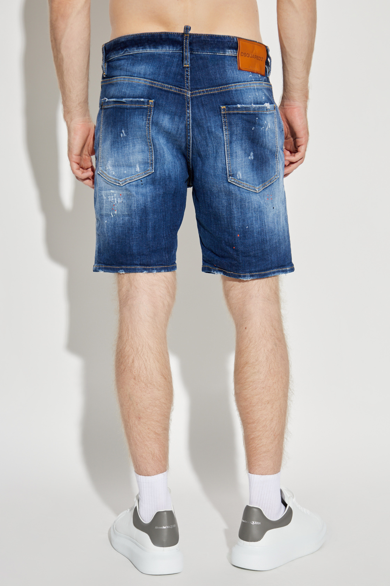 Dsquared2 Cropped Jeans With Paint Splatters