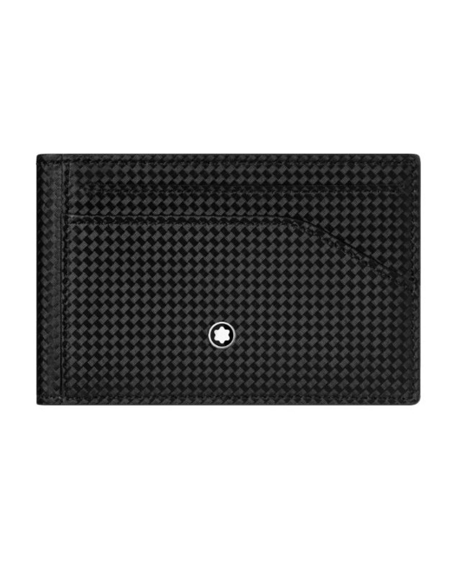 Montblanc Black Folded Logo Wallet In Black