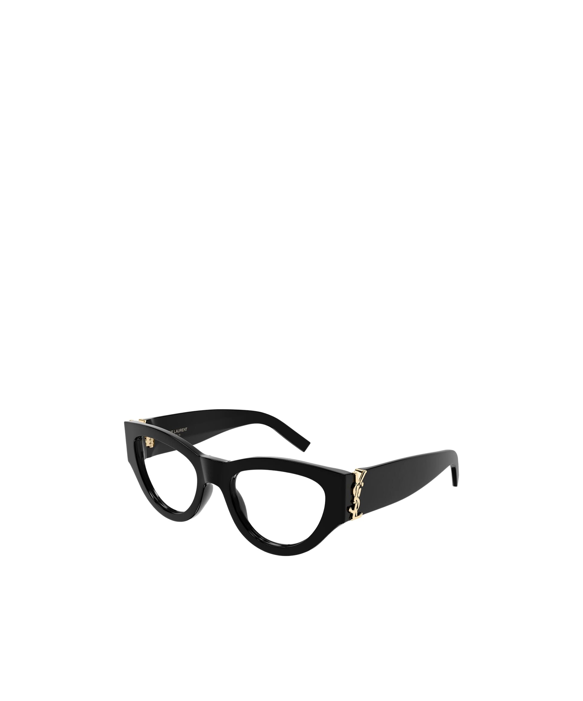 Saint Laurent Logo Flat Mirror In Black