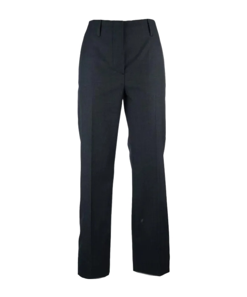 Prada Belt-loop Casual Pants In Gray