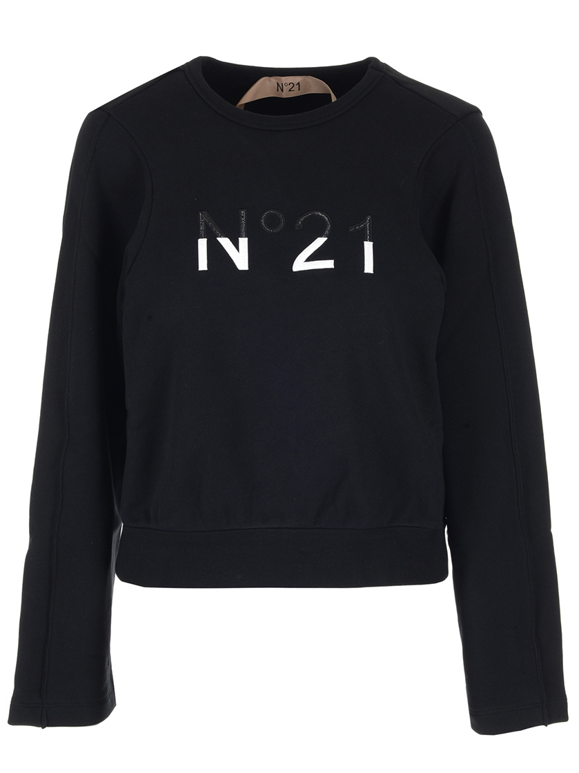 Shop N°21 Logo Loose T-shirt In Black