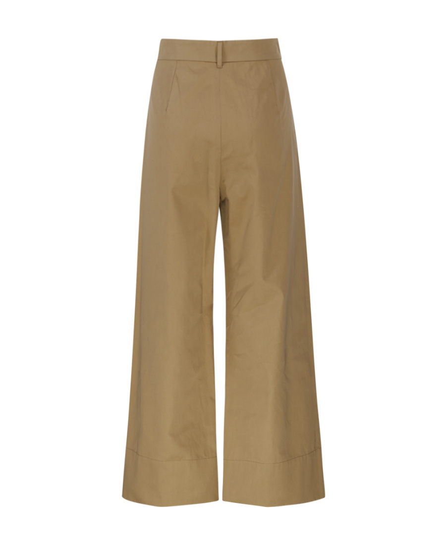 Max Mara Wide-leg Casual Pants In Brown