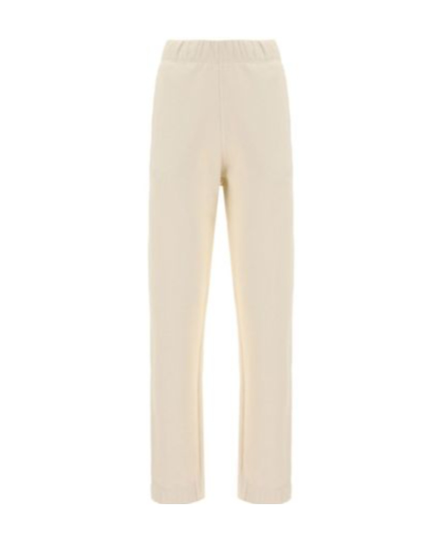 Ganni Elasticated-waist Track Pants In White