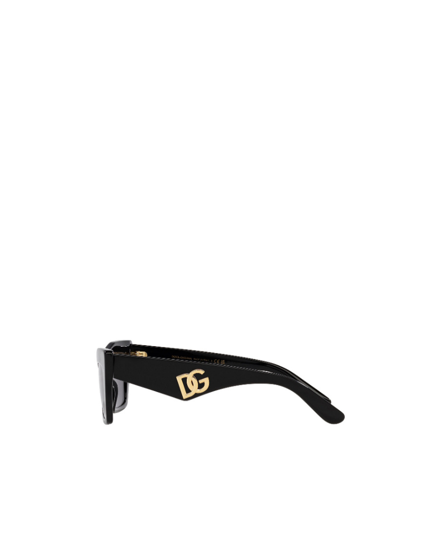 Dolce & Gabbana Logo Sunglasses In Black