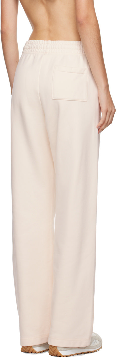 Maison Kitsuné Off-white Baby Fox Patch Lounge Pants In Nude