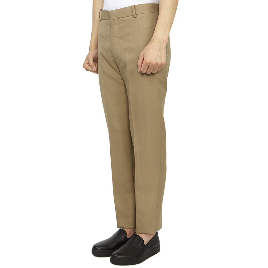 ALEXANDER MCQUEEN PRESSED-CREASE SLIM-CUT TROUSERS