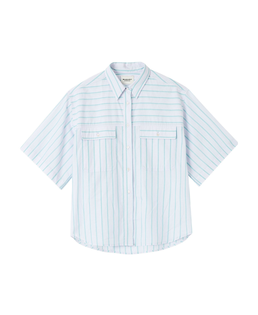 Isabel Marant Étoile Striped Shirt In White