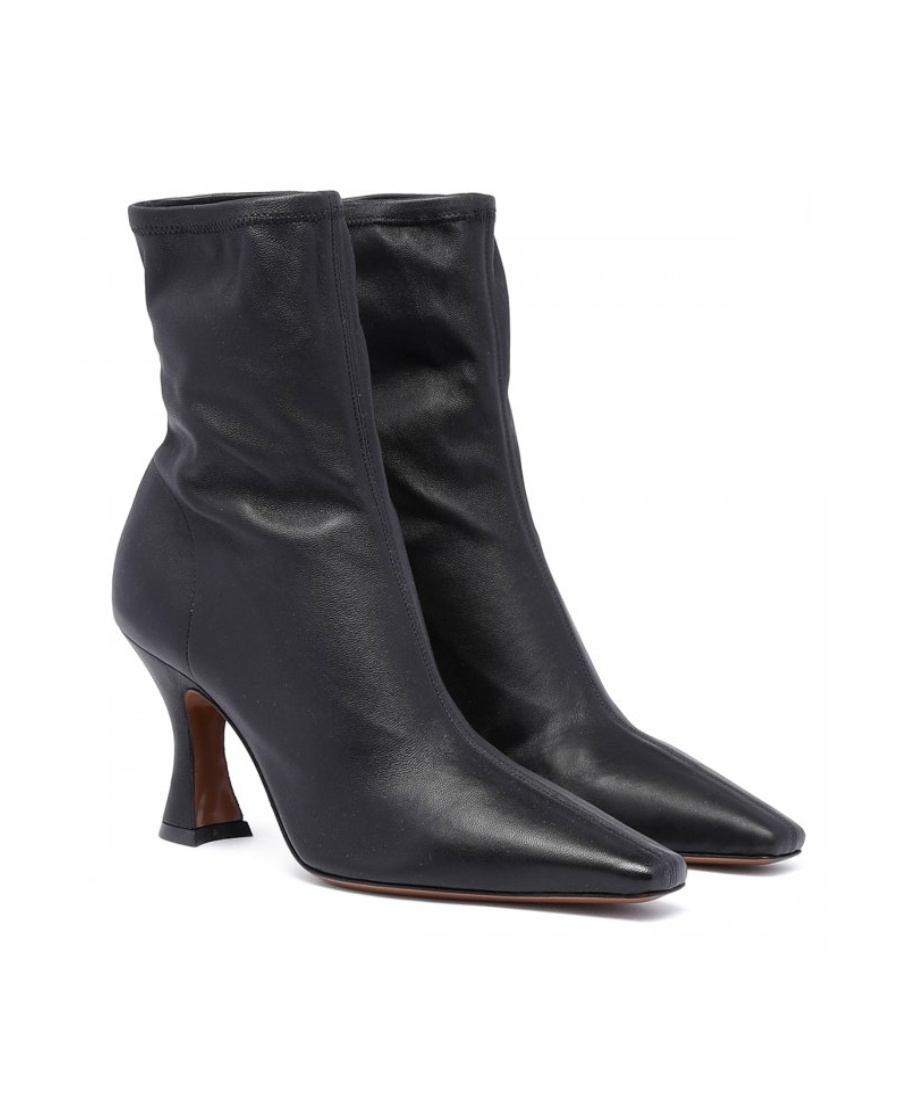 Neous Ran Stretch-design Leather Boots In Black