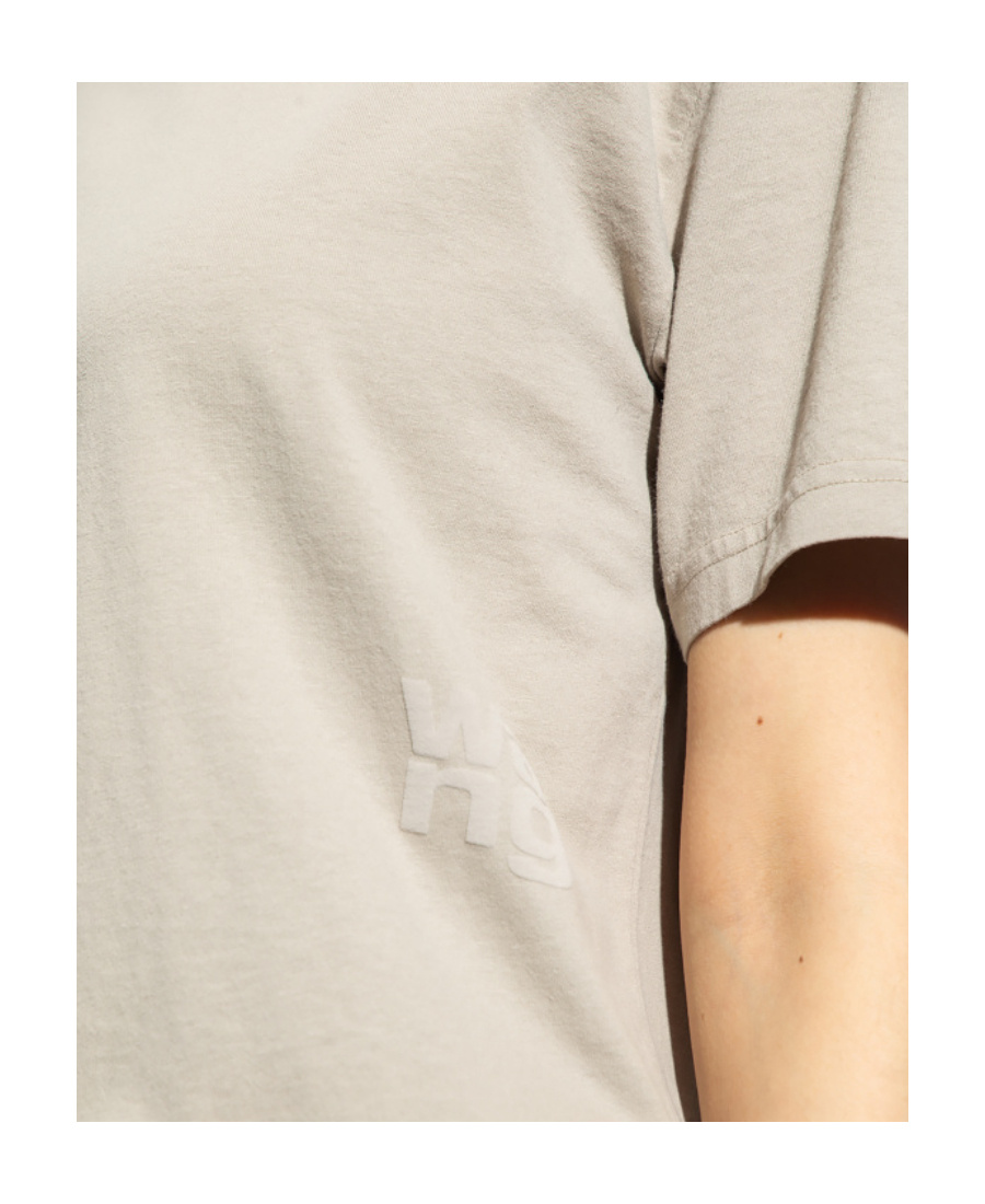 Alexander Wang T Logo-print T-shirt In Nude