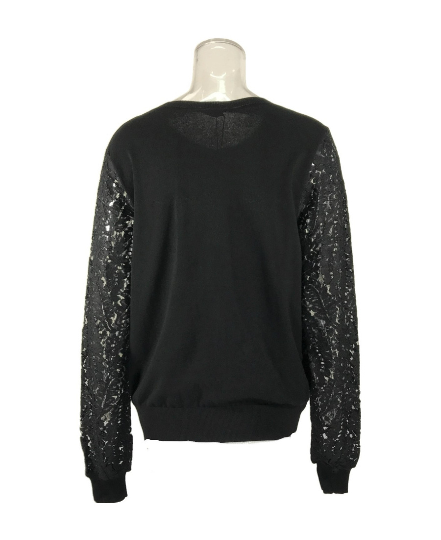 Max Mara Logo Sweater In Black