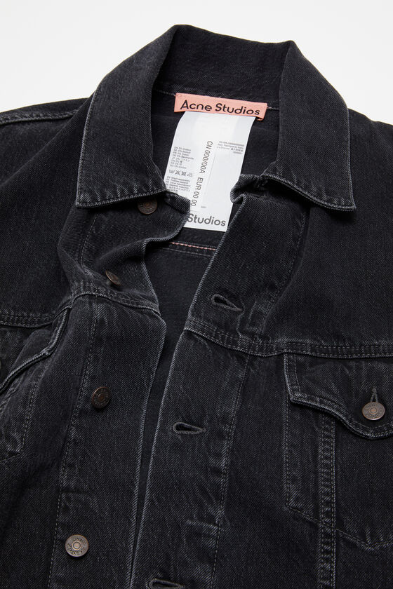 Acne Studios Drop-shoulder Denim Jacket In Black