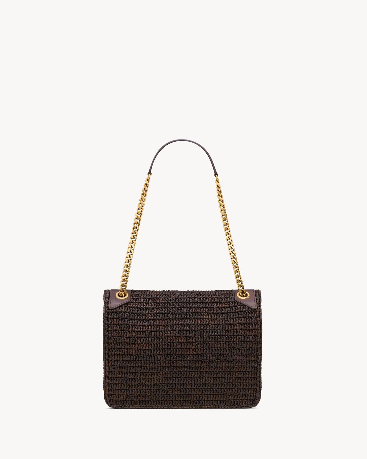 Saint Laurent Niki Medium In Raffia In Brown