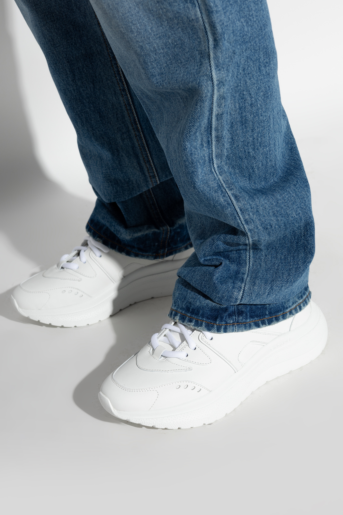 Casadei Laced Sneakers In White