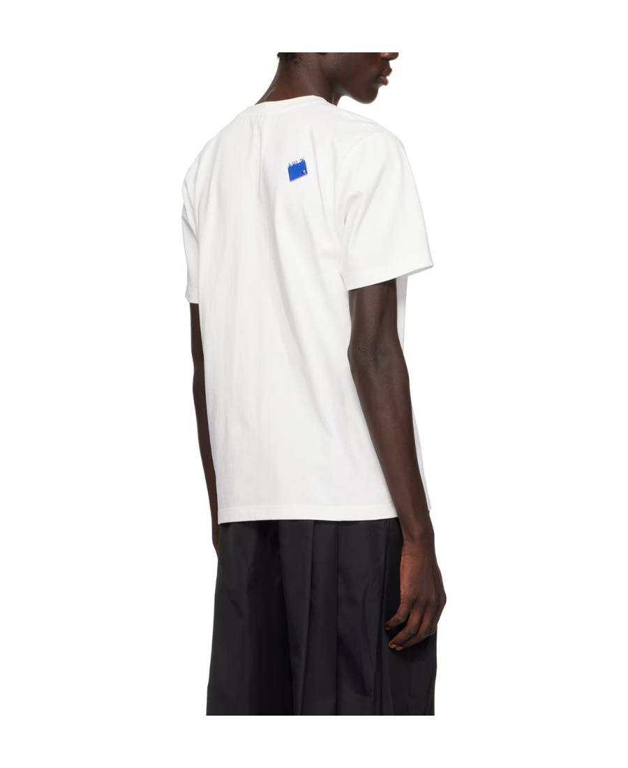 Ader Error Crystal Short-sleeved T-shirt In White