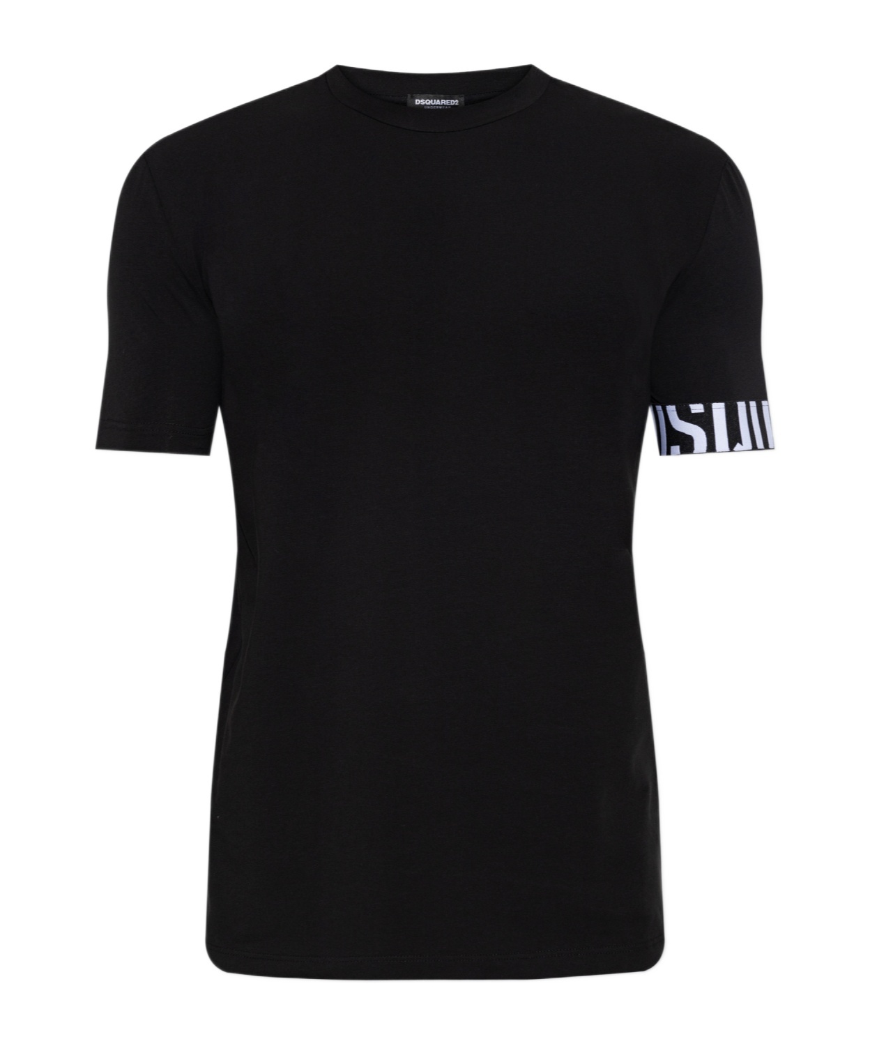Dsquared2 Logo-band Short-sleeve T-shirt In Black