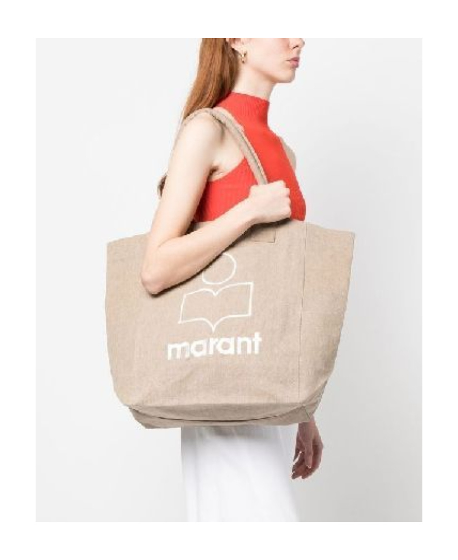 Isabel Marant Double Handle Shoulder Bag In Nude