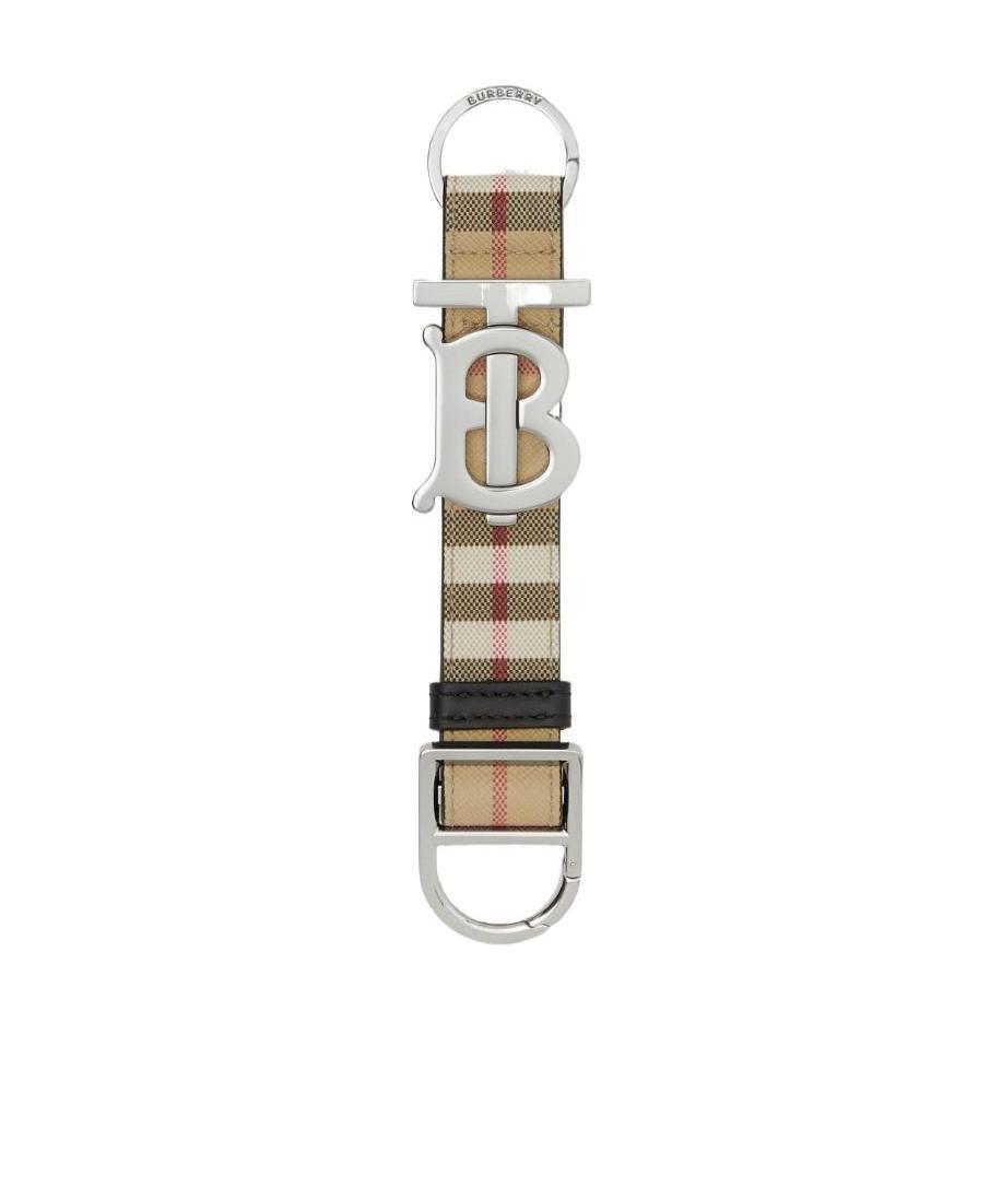 Burberry Tb House Check Key Ring In Multicolor