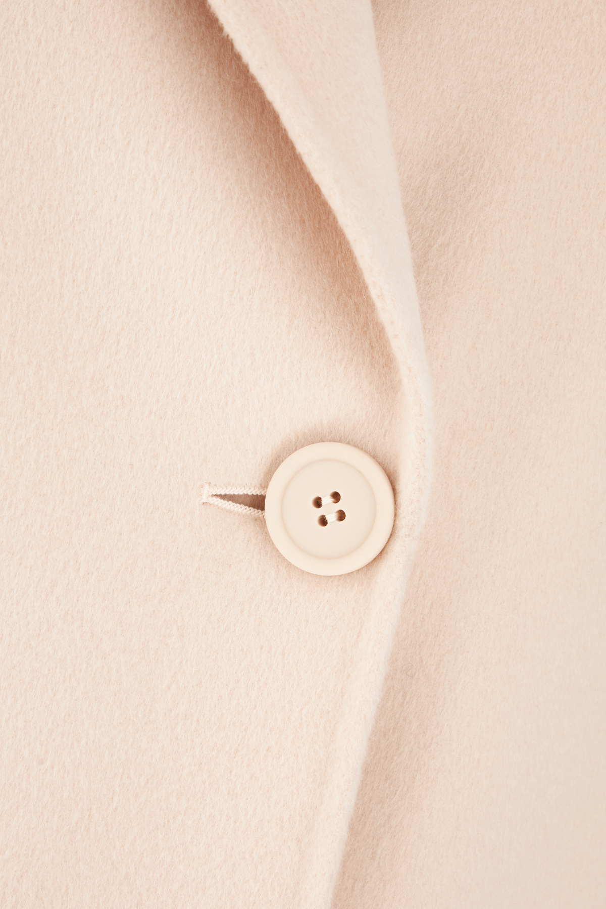 Max Mara Long-sleeved Coat In Nude