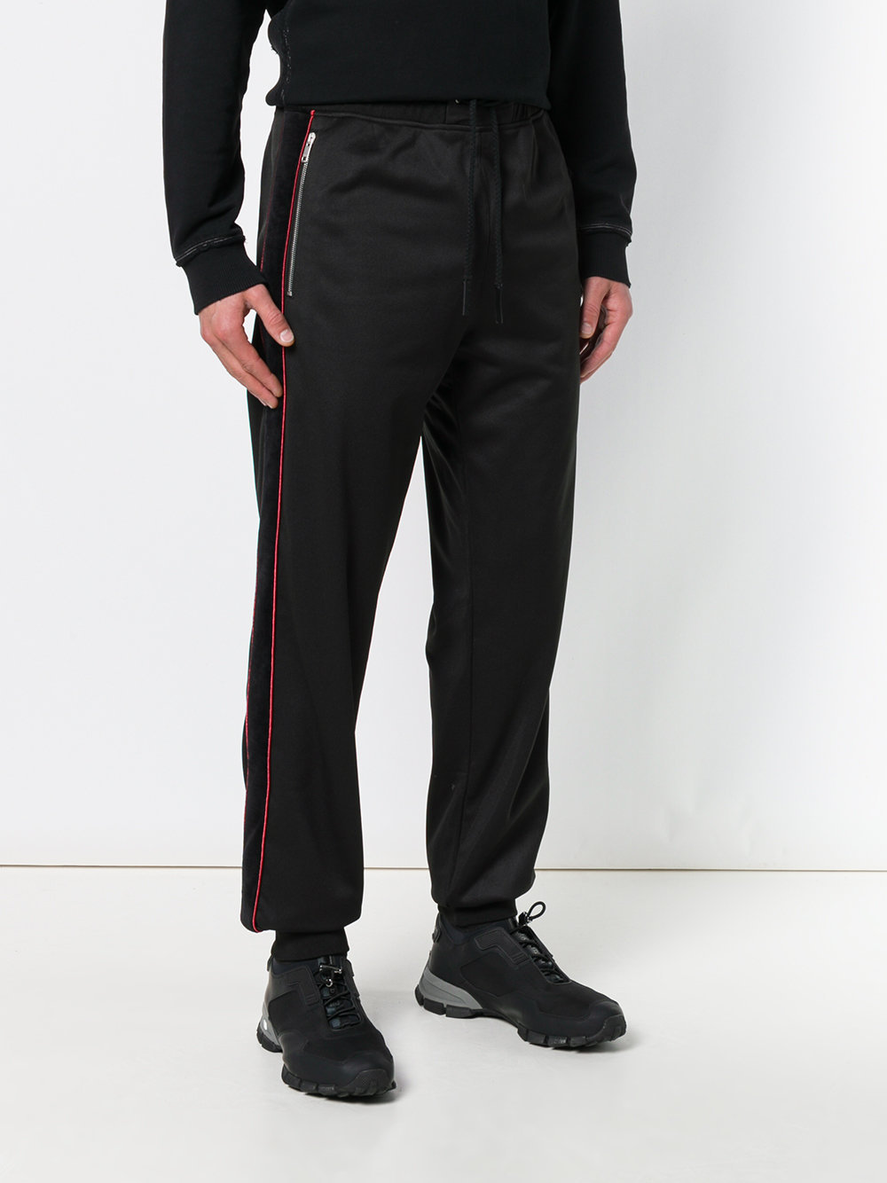 Givenchy Drawstring Track Trousers In Black