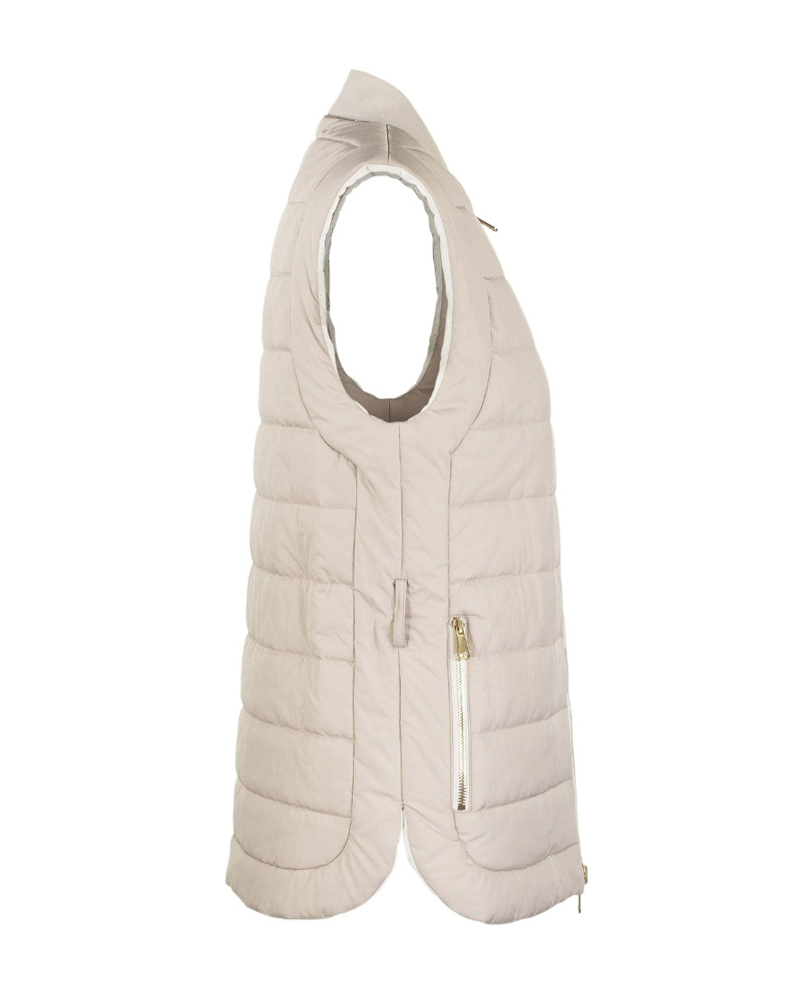 Brunello Cucinelli Women's Down Sleeveless Jacket In Nude