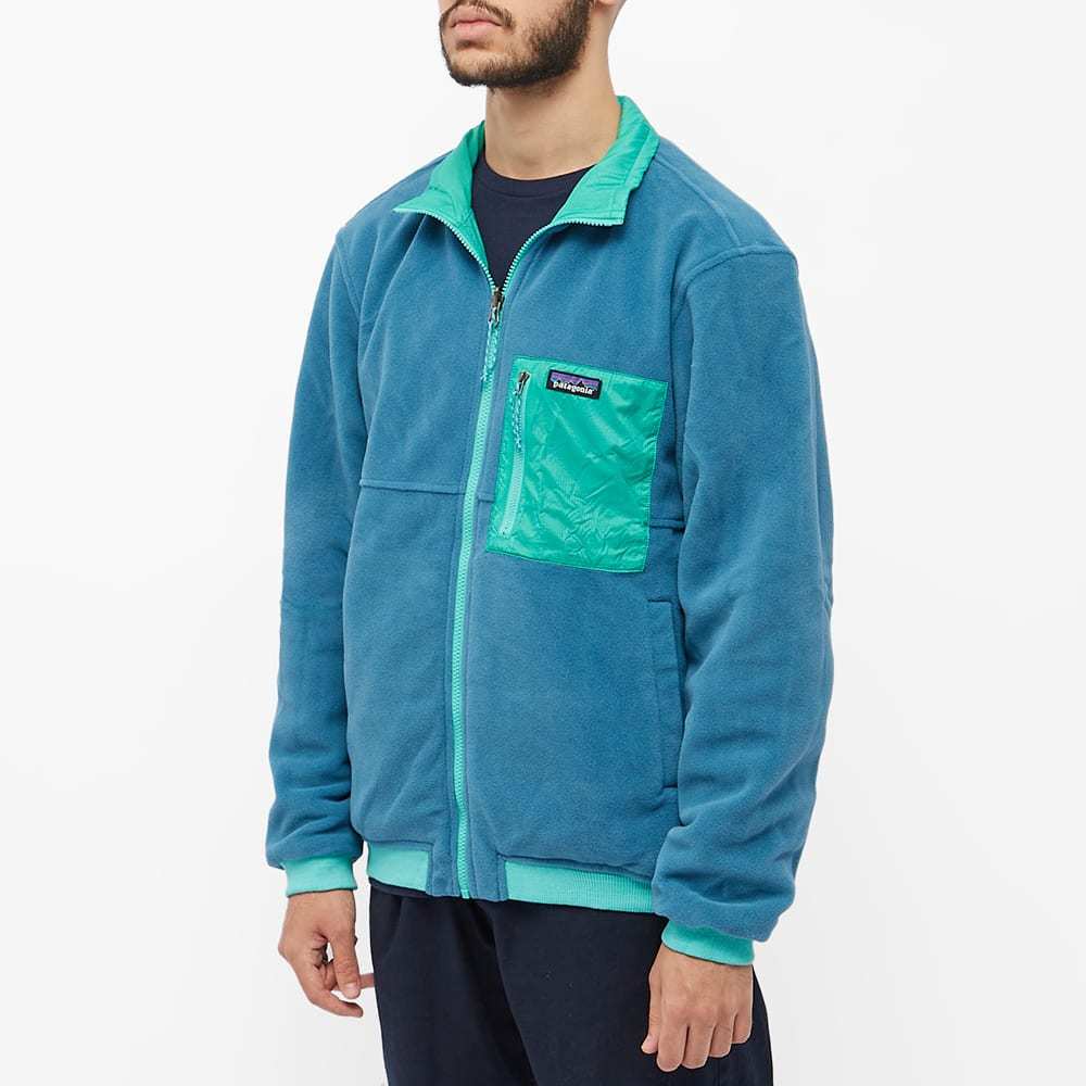 Patagonia Logo Double-sided Casual Jacket In Green