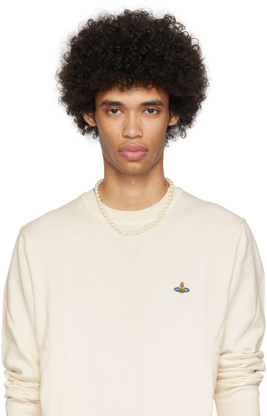 Vivienne Westwood Beaded Necklace In White