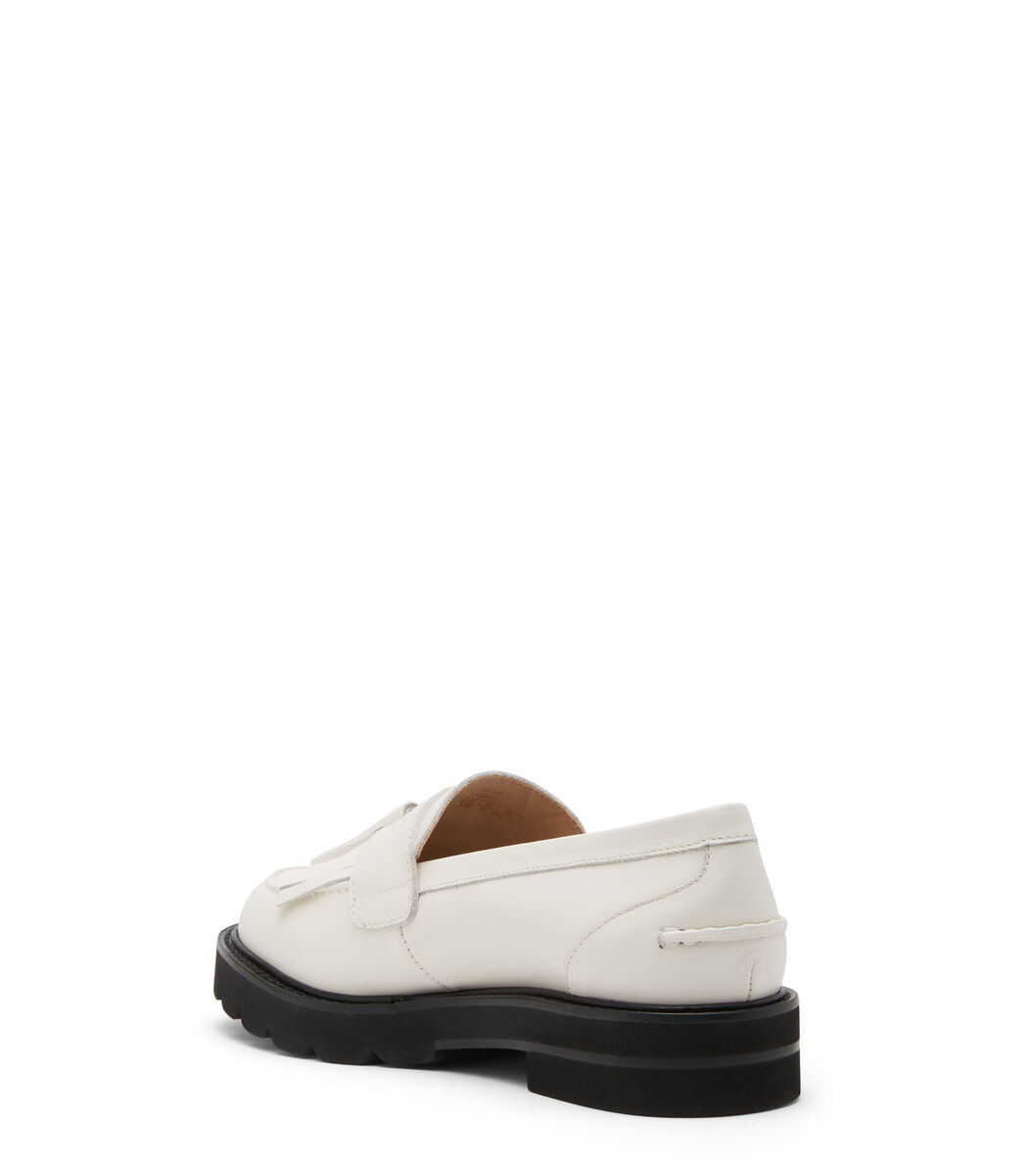 Stuart Weitzman Mila Leather Loafers In White