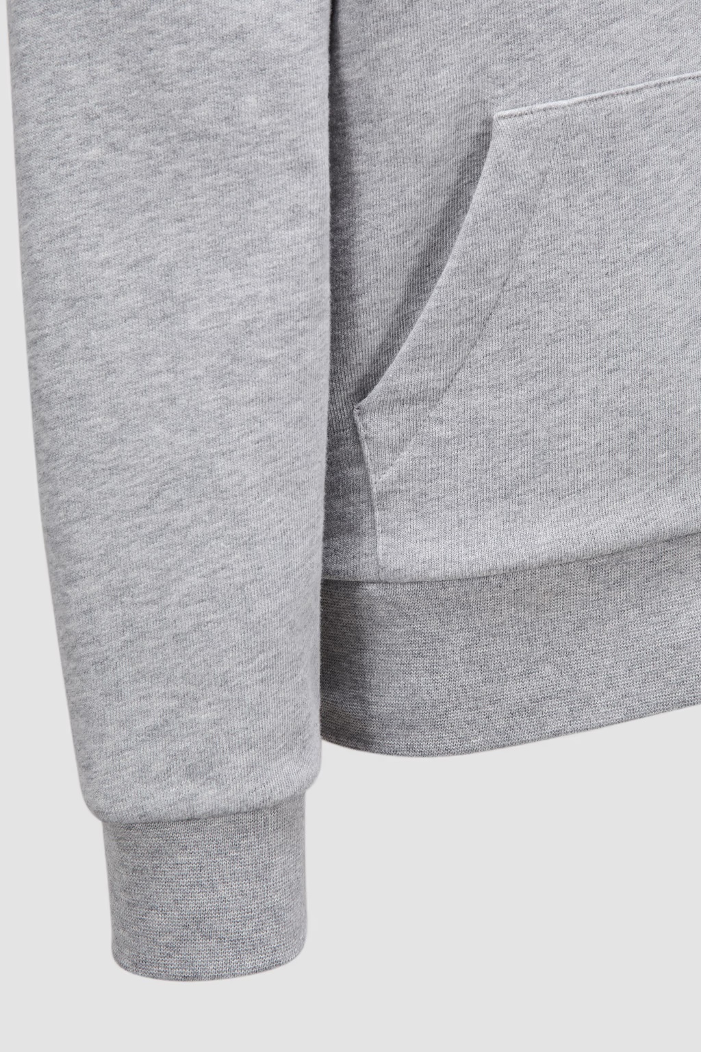 Moncler Logo Hoodie In Gray