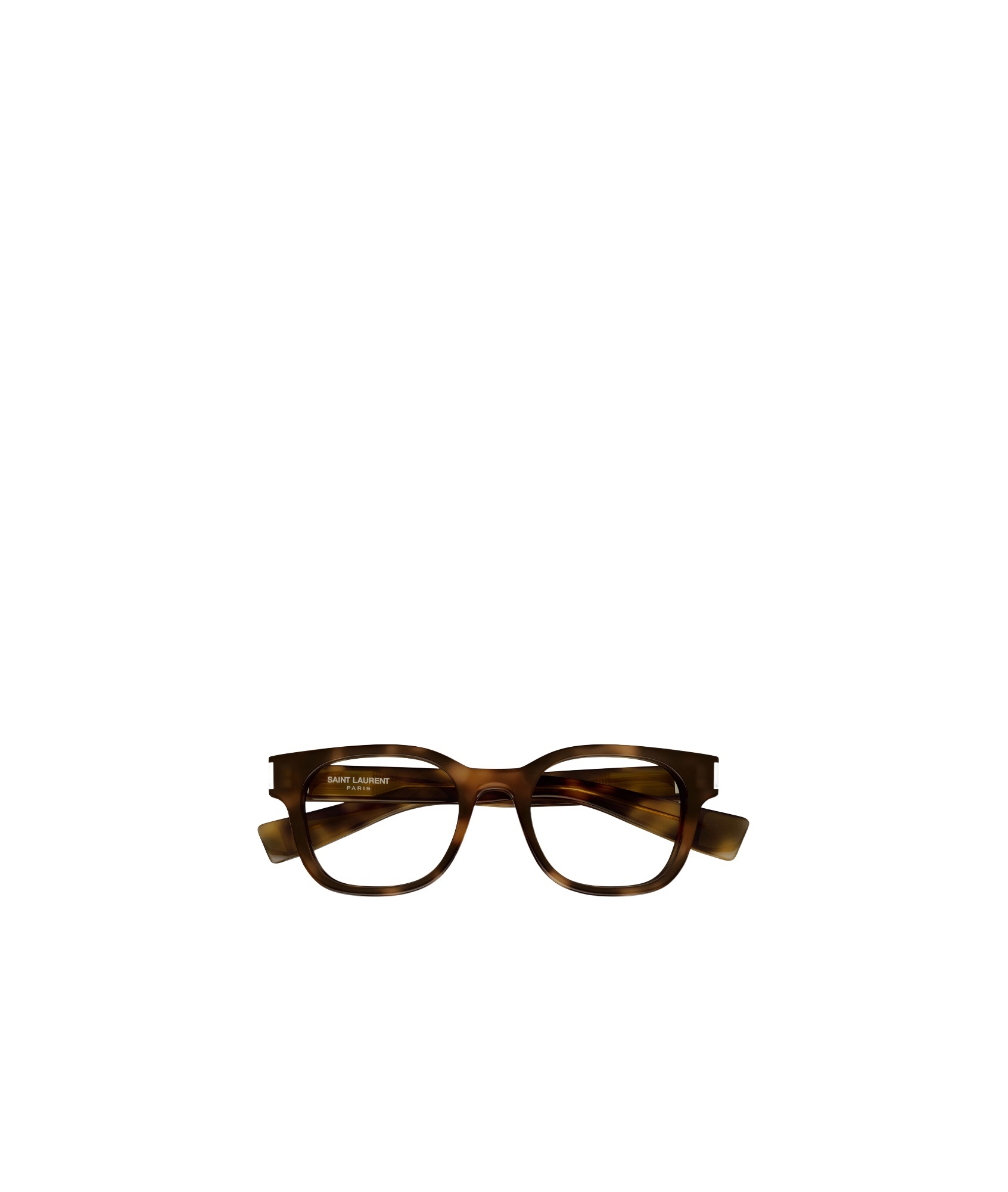 Saint Laurent Logo Flat Mirror In Brown